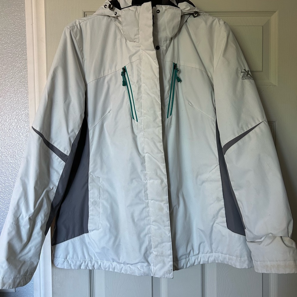 ZeroXposur Womens Detachable Hooded Ski Snowboard Jacket Coat Size L
